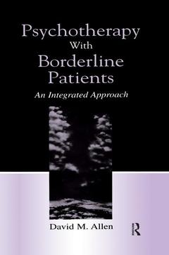 Couverture de l’ouvrage Psychotherapy With Borderline Patients