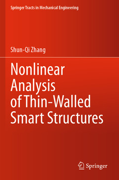 Couverture de l’ouvrage Nonlinear Analysis of Thin-Walled Smart Structures