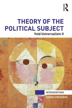 Couverture de l’ouvrage Theory of the Political Subject