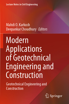 Couverture de l’ouvrage Modern Applications of Geotechnical Engineering and Construction