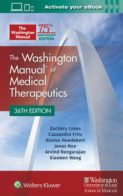 Couverture de l’ouvrage The Washington Manual of Medical Therapeutics Paperback