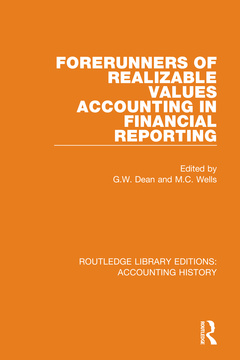 Couverture de l’ouvrage Forerunners of Realizable Values Accounting in Financial Reporting