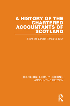 Couverture de l’ouvrage A History of the Chartered Accountants of Scotland
