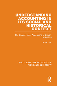 Couverture de l’ouvrage Understanding Accounting in its Social and Historical Context