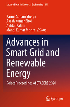 Couverture de l’ouvrage Advances in Smart Grid and Renewable Energy