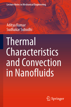 Couverture de l’ouvrage Thermal Characteristics and Convection in Nanofluids