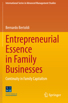 Couverture de l’ouvrage Entrepreneurial Essence in Family Businesses