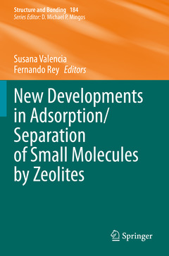 Couverture de l’ouvrage New Developments in Adsorption/Separation of Small Molecules by Zeolites