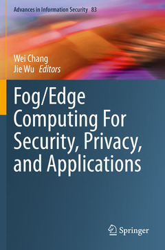 Couverture de l’ouvrage Fog/Edge Computing For Security, Privacy, and Applications