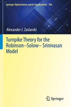 Couverture de l’ouvrage Turnpike Theory for the Robinson-Solow-Srinivasan Model