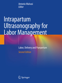 Couverture de l’ouvrage Intrapartum Ultrasonography for Labor Management