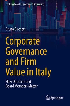Couverture de l’ouvrage Corporate Governance and Firm Value in Italy