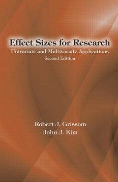 Couverture de l’ouvrage Effect Sizes for Research