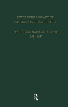 Couverture de l’ouvrage Routledge Library of British Political History