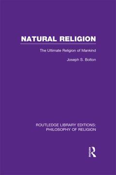 Couverture de l’ouvrage Natural Religion