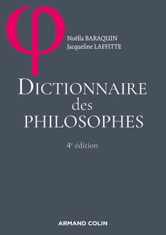 Couverture de l’ouvrage Dictionnaire des philosophes - 4ed.