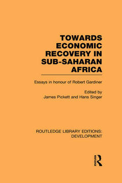 Couverture de l’ouvrage Towards Economic Recovery in Sub-Saharan Africa