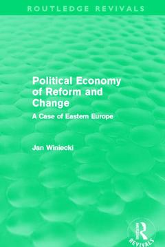 Couverture de l’ouvrage Political Economy of Reform and Change (Routledge Revivals)