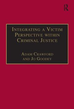 Couverture de l’ouvrage Integrating a Victim Perspective within Criminal Justice