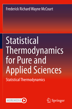 Couverture de l’ouvrage Statistical Thermodynamics for Pure and Applied Sciences