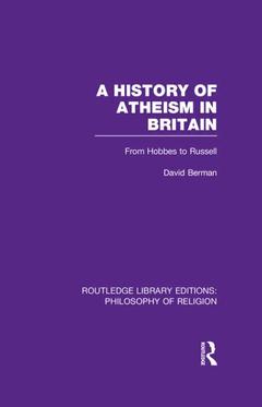 Couverture de l’ouvrage A History of Atheism in Britain