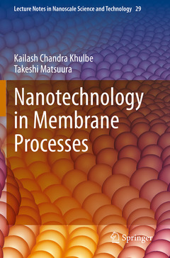 Couverture de l’ouvrage Nanotechnology in Membrane Processes