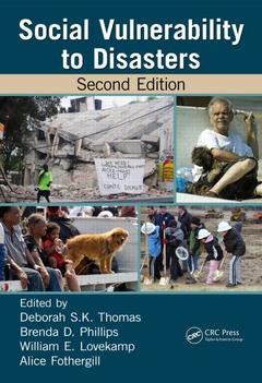 Couverture de l’ouvrage Social Vulnerability to Disasters
