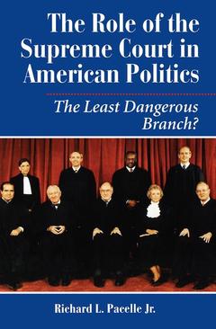 Couverture de l’ouvrage The Role Of The Supreme Court In American Politics