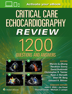 Couverture de l’ouvrage Critical Care Echocardiography Review