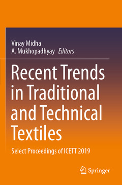 Couverture de l’ouvrage Recent Trends in Traditional and Technical Textiles