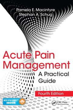 Couverture de l’ouvrage Acute Pain Management
