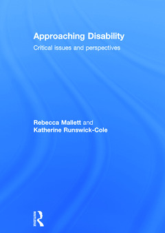 Couverture de l’ouvrage Approaching Disability