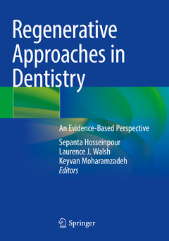 Couverture de l’ouvrage Regenerative Approaches in Dentistry