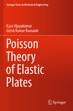 Couverture de l’ouvrage Poisson Theory of Elastic Plates