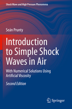 Couverture de l’ouvrage Introduction to Simple Shock Waves in Air