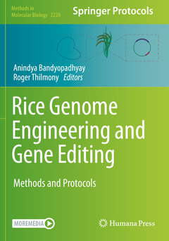 Couverture de l’ouvrage Rice Genome Engineering and Gene Editing