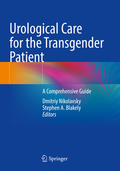Couverture de l’ouvrage Urological Care for the Transgender Patient