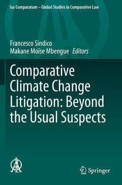 Couverture de l’ouvrage Comparative Climate Change Litigation: Beyond the Usual Suspects