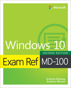 Couverture de l’ouvrage Exam Ref MD-100 Windows 10
