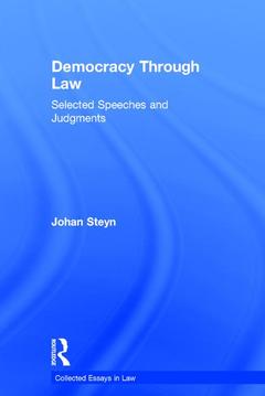 Couverture de l’ouvrage Democracy Through Law