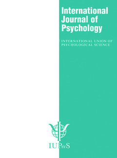 Couverture de l’ouvrage XXX International Congress of Psychology: Abstracts