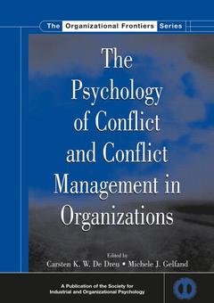 Couverture de l’ouvrage The Psychology of Conflict and Conflict Management in Organizations