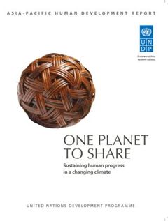 Couverture de l’ouvrage One Planet to Share