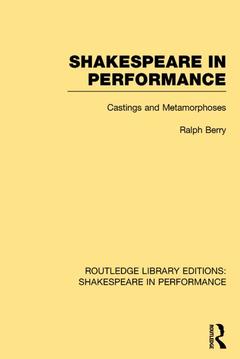 Cover of the book Shakespeare in Performance