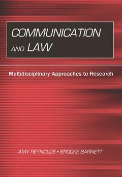 Couverture de l’ouvrage Communication and Law