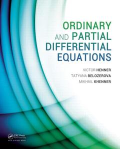 Couverture de l’ouvrage Ordinary and Partial Differential Equations