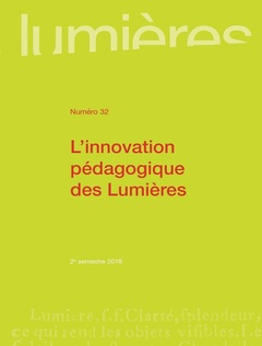 Couverture de l’ouvrage L'innovation pédagogique des Lumières