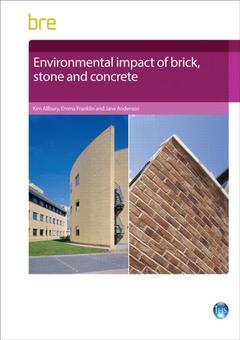 Couverture de l’ouvrage Environmental Impact of Brick, Stone and Concrete