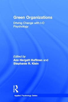 Couverture de l’ouvrage Green Organizations