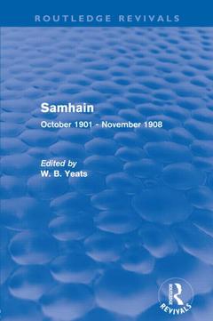 Couverture de l’ouvrage Samhain (Routledge Revivals)